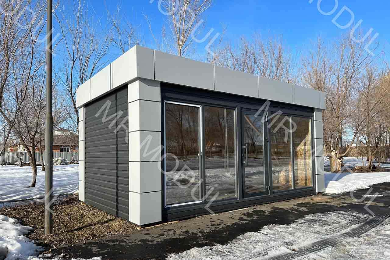 Павильон торговый модульный артикул 500150 вид 1 фасад