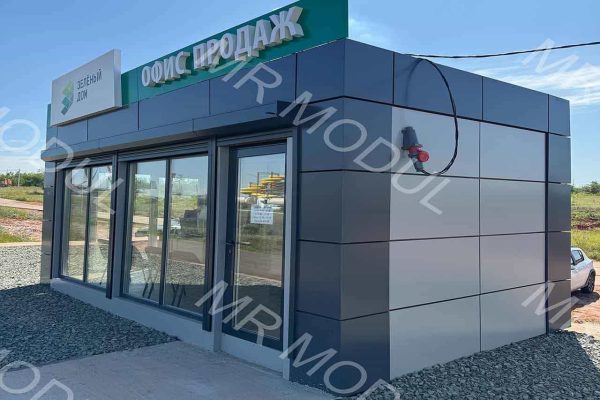 Павильон торговый модульный артикул 500151 вид 2 фото фасада