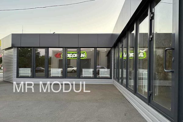 Павильон торговый модульный артикул 500152 вид 1 фото фасада