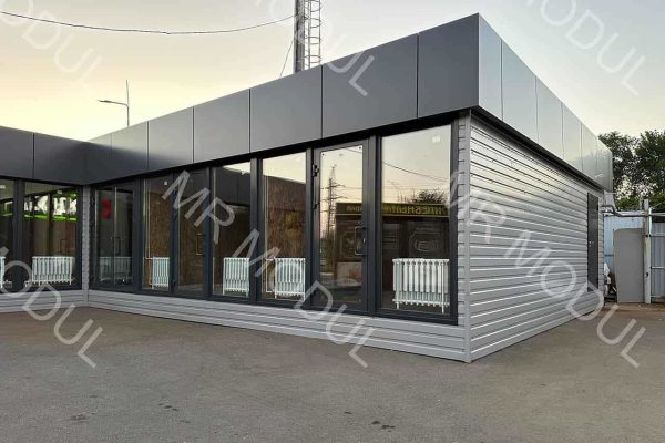 Павильон торговый модульный артикул 500152 вид 2 фото фасада
