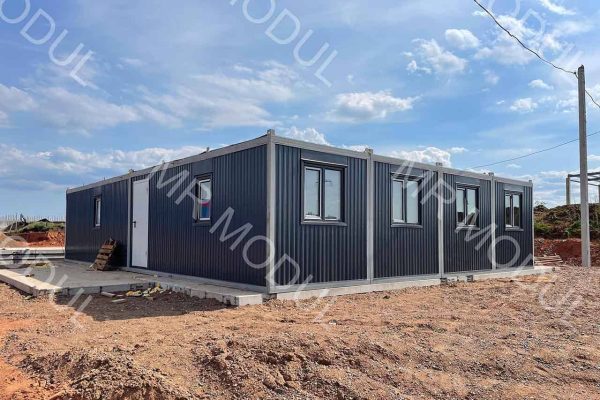 модульное здание с панорамным остеклением 240 м2 артикул 100151 вид7