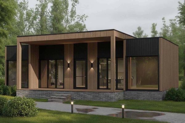 Модульный дом фараон площадь при дневном освещении 72,54 кв.м.1280x853px