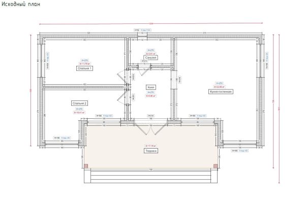 План модульного дома Фараон 72,54кв.м. площадью артикул 30153