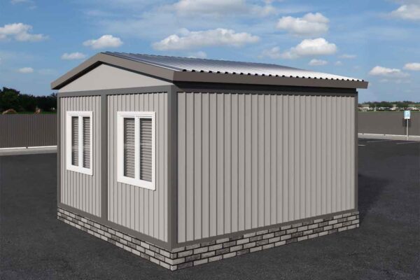 Модульная раздевалка 29 м2 артикул мр 3 - 29 фасад вид 2