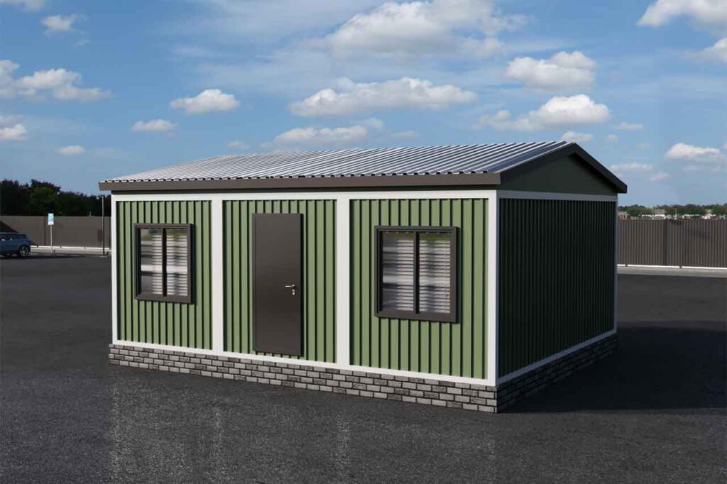 Модульная столовая 43 м2 артикул мс 4 - 43 фасад вид 1