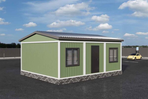 Модульная столовая 43 м2 артикул мс 4 - 43 фасад вид 2