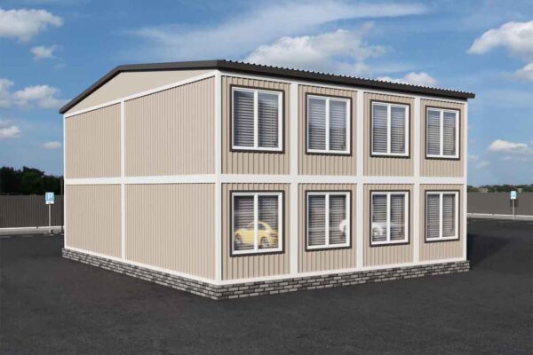 Модульное офисное здание площадью 230.4 кв.м. артикул ВП3-230 вид 2