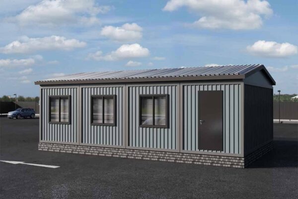 Модульное здание АБК 1 - 58 фасад вид 1