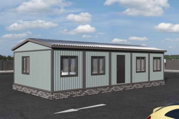 Модульное здание абк 72 кв.м. артикул АБК 4 - 72 фасад вид 2