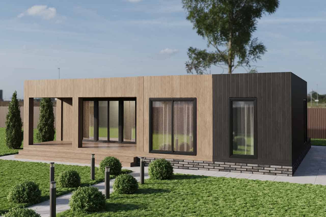 Модульный дом 86 кв.м. артикул мд-9-86 вид 1