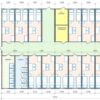 Планировка модульного общежития 276 кв.м. артикул МО6 - 276