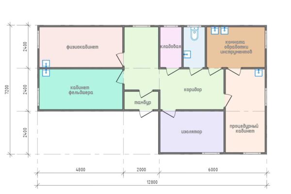 Планировка фельдшерско акушерского пункта ФАП2 - 92