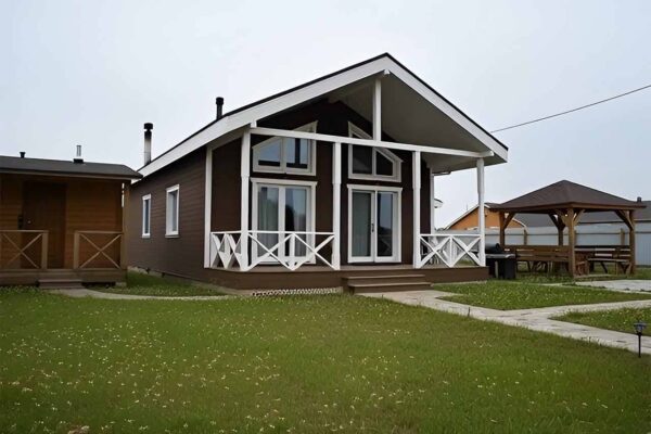 Дом барнхаус БД-11-96 вид фасада 2