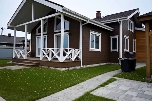 Дом барнхаус БД-11-96 вид фасада 3