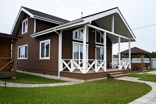 Дом барнхаус БД-11-96 вид фасада 4