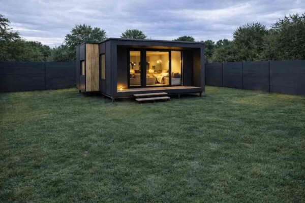 Модульный дом 35 м2 МД-30-35 фасад вид 4