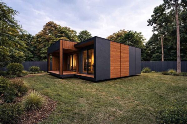 Модульный дом МД-27-93 фасад вид 3