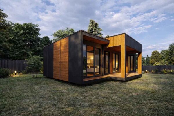 Модульный дом МД-27-93 фасад вид 5