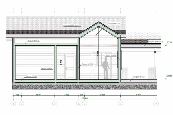 Разрез 1-1барнхауса БД-10-85