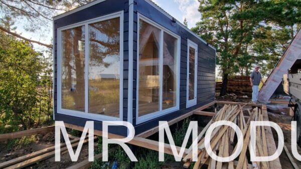 Баня каркасная в скандинавском стиле 4285667730