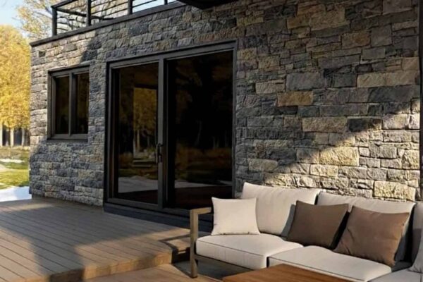 Двухэтажный модульный дом МД-43-80 вид фасада 3