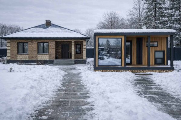 Модульная баня 4-19 вид 3 фасад