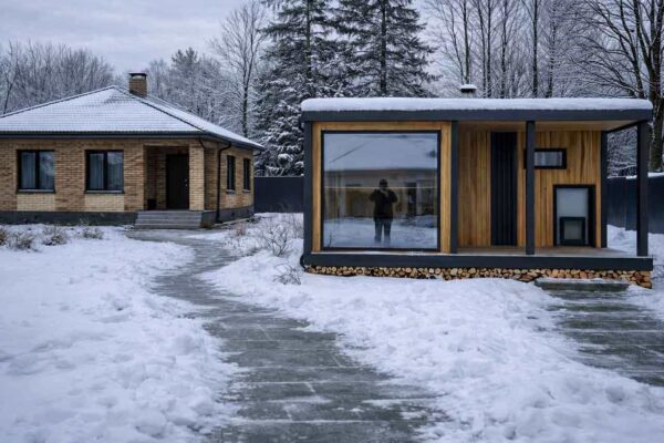 Модульная баня 4-19 вид 4 фасад