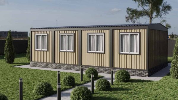 Модульный офис и штаб строительства 57,6м2 9,6х6м