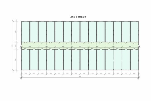 Модульное здание 390.4 м2 ВП-5-941