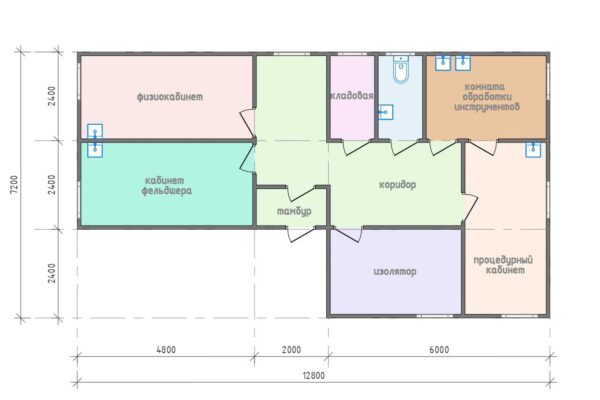 planirovka-felzhshersko-akusherskogo-punkta-fap2-92.jpg Фельдшерско акушерский пункт 92 м2 ФАП-2-92