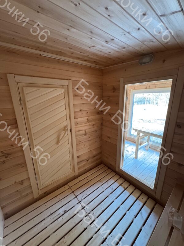 Баня-бочка 900162 под ключ - фото 2
